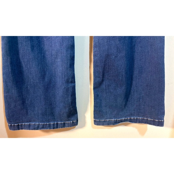 Crown‎ & Ivy Womens High Rise Flare Jeans Dark Wash Size 12 Petite - Picture 7 of 8